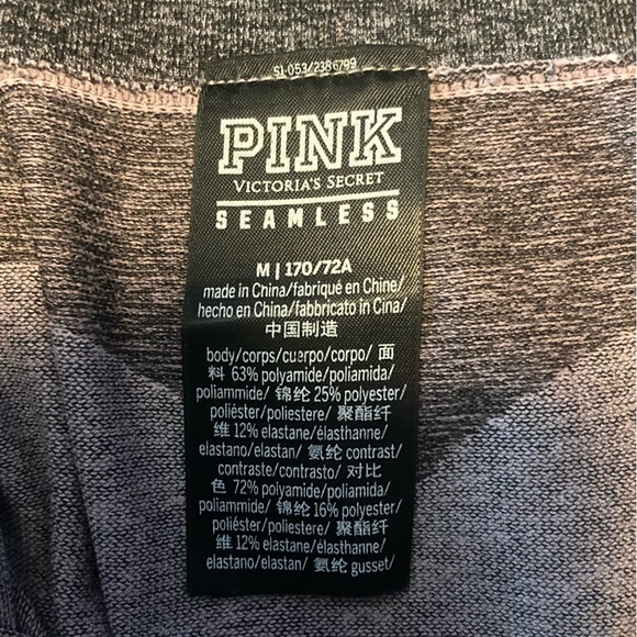 PINK Victoria's Secret SZ M Pink/Gray  High Waist Stretch pants.Yoga,Workout’s? - Picture 6 of 8